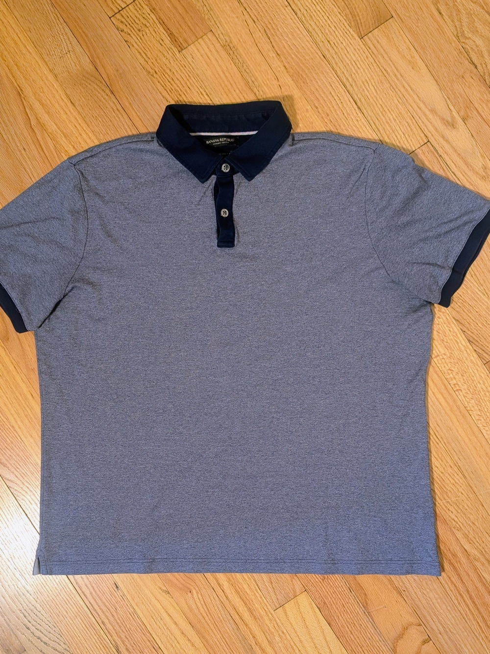 Banana Republic Luxury Touch Men's XL Polo Shirt Blue Navy Standard Fit
